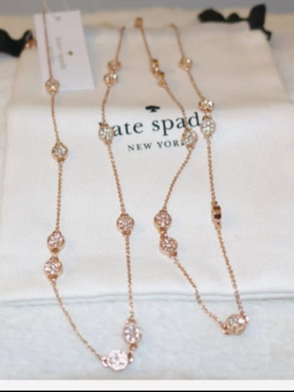 KATE SPADE GATSBY GOLD DOT MINI SCATTER NECKLACE NWT